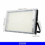projecteur led 110v 220v 50w 100w 150w 200w ip65 moderne noir blanc