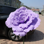 fleurs artificielles grandes violet blanc rose rouge décoration murale intérieur mariage anniversaire événement