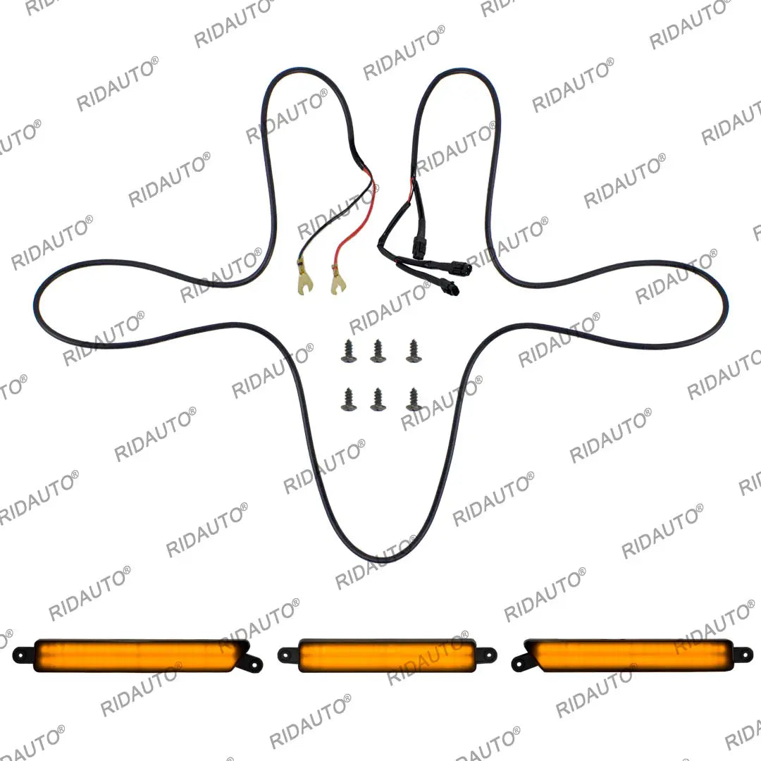 grille pare chocs noir moderne ford ranger 2015 2021 led câbles vis
