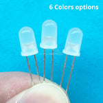 diodes led 5mm diffusées transparentes bleu vert rouge blanc jaune 2pin 1000pcs standard