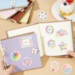 stickers adhésifs apaisants calmes textes circulaires modernes rose bleu vert jaune blanc trace labyrinthe