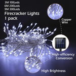 guirlande lumineuse solaire led moderne 3m 6m 9m blanc chaud froid extérieur festive halloween