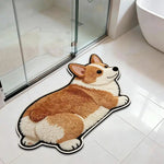 tapis sol antidérapant chats chiens pelucheux moderne décoration maison beige gris bleu marine