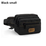 sac banane toile khaki vert armée noir pratique sportif ceinture amovible glissière sport