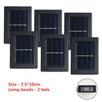 applique murale solaire moderne led noir cellules solaires bleues éclairage extérieur imperméable up down