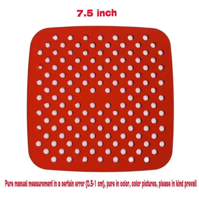 grilles cuisson friteuse air perforées rouge noir modernes clips fixation cuisine