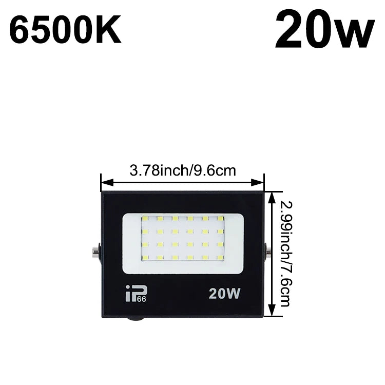 projecteur led moderne 6500k rgb étanche garage extérieur 220v 10w 200w