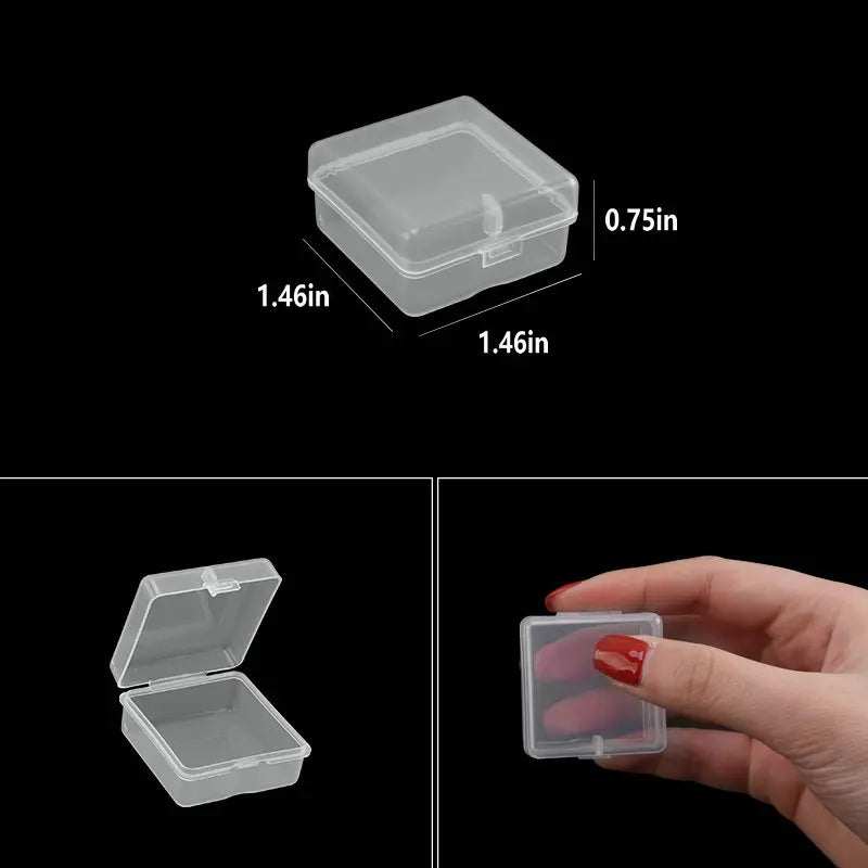 boîte rangement plastique transparente séparateurs bijoux accessoires petits objets divers