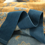 couette coton motif floral portable anti boulochage jaune bleu qualité printemps automne usage maison