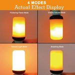 ampoule effet flamme led modes e14 e27 décoration intérieure simulant feu orange blanc
