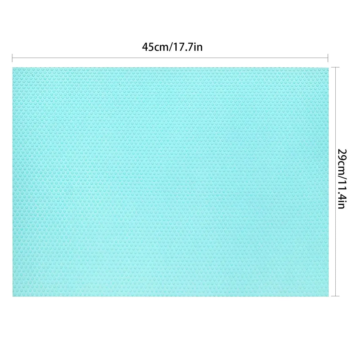 tapis réfrigérateur liner adhésif eva poreux moderne vert orange 45x29cm