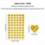 sticker forme cœur glitter rouge doré argenté adhésif décoration agenda st valentin festif brilanten