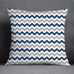 taies d'oreiller géométriques polyester bleu gris moderne maison 45x45cm non toxique respectueux environnement