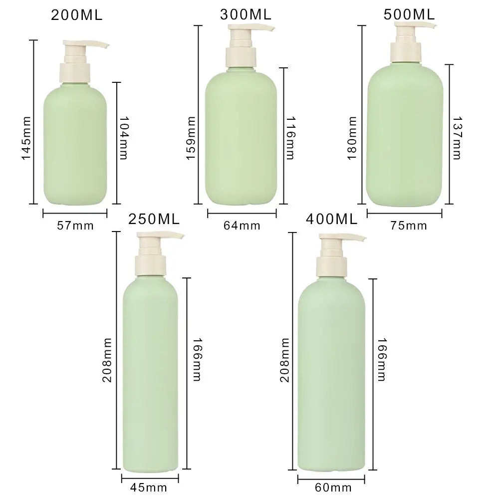 flacon lotion vert clair moderne pompe 200ml 250ml 300ml 400ml 500ml