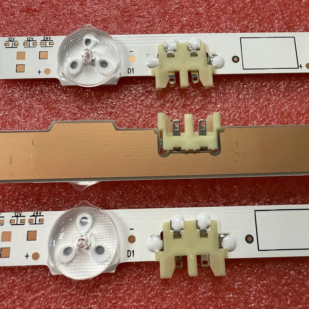 bande lumineuse led blanche ronde translucent moderne connecteurs blancs 18 pièces