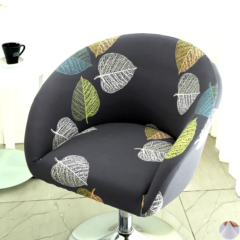 housse chaise extensible motif floral moderne fauteuil salle manger décor maison élastique