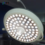 lumière chirurgicale led moderne deux dômes blanc gris éclairage opératoire sans ombre