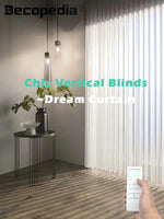 rideau lamelle vertical tissu transparent moderne fenêtre française balcon chambre