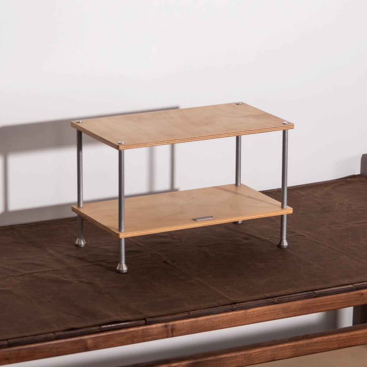 présentoir bois moderne multi niveaux étagères rangement display support écologique simple