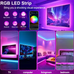 ruban led rgb multicolore 5m 10m 15m 20m moderne télécommande application