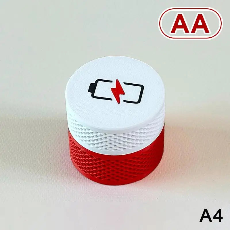 boîte piles blanc rouge moderne grille rangement piles aaa aa étanche portable