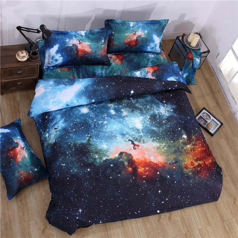 Ensemble housse de couette et taies d'oreiller assorties