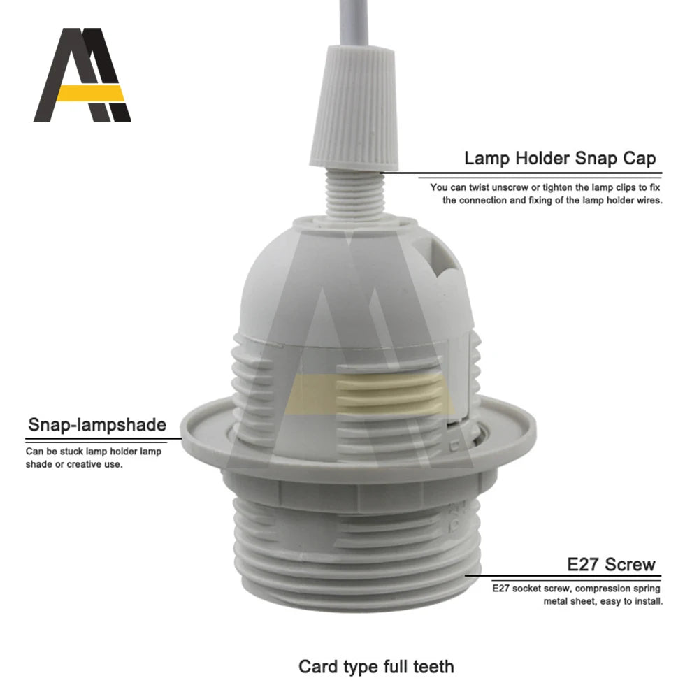 support lampe moderne interrupteur 303 prise eu blanc noir clips