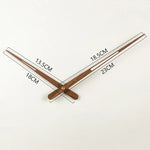 horloge murale aiguille bois naturel moderne minimaliste marron doré quartz salon