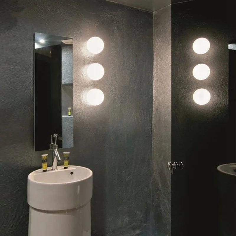lampe murale moderne blanc adhésive éclairage quotidien cuisine chambre salon verre led