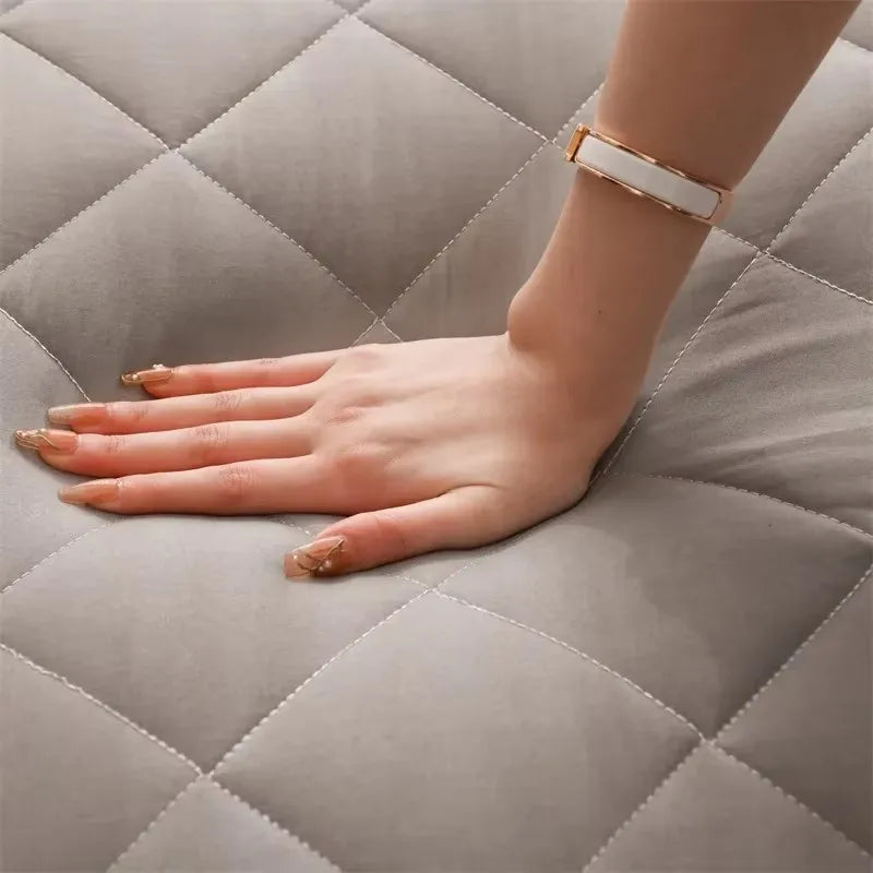 matelas mousse mémoire forme matelas gris quilté moderne couche canapé dormir antidérapant épais solide