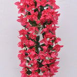 guirlande artificielle fleurs violet rouge blanc moderne intérieur décoration maison anniversaire fête