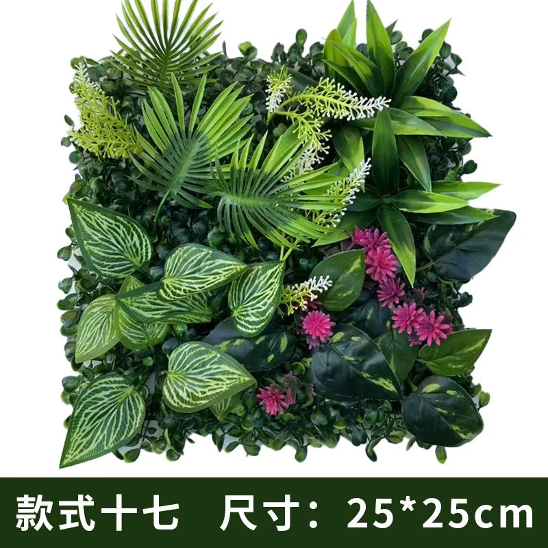 plantes artificielles vertes feuilles fleurs clips extérieures décoration jardin exposées