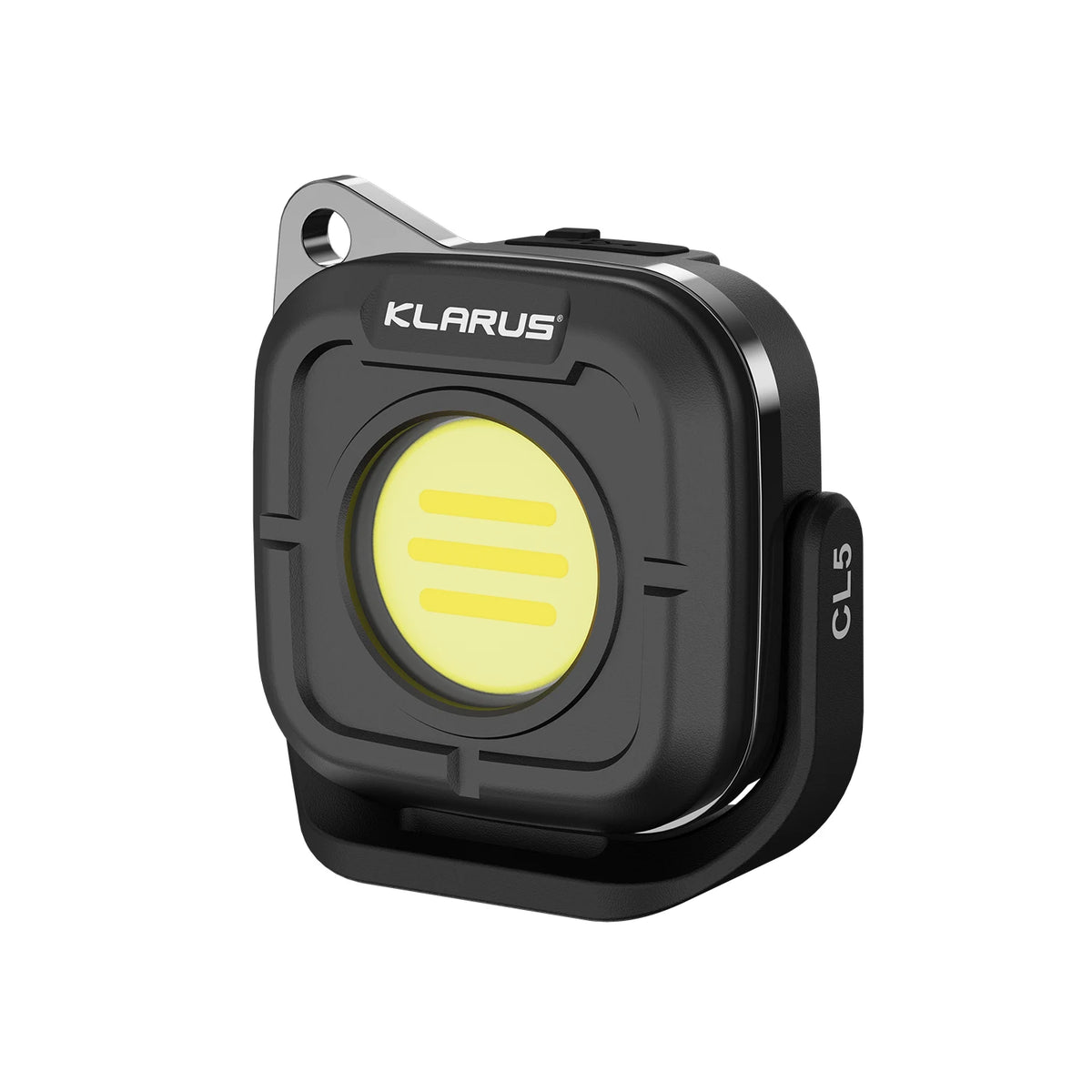 lampe torche gris jaune led rechargeable clip portable 600 lumens variateur modernèle