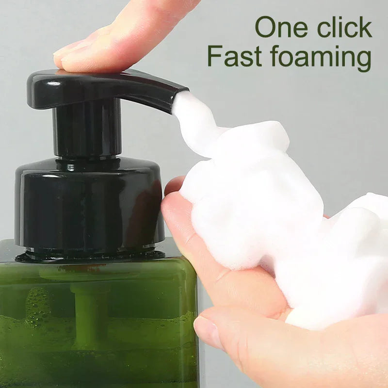 distributeur savon liquide mousse 250 450 ml vert foncé noir moderne minimaliste poignée pompe
