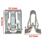 clips métalliques argentés industriels fixations plat lisses opaques diverses tailles utilisation générale porte tableaux