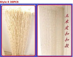 rideau décoratif bohème rideau séparation espace tissu paille motif cordes nouées beige clair marron