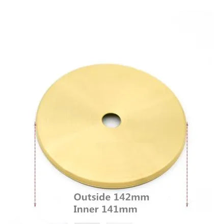 disques métalliques dorés lisses brillants modernes accessoires éclairage diy abat jour fixations invisibles trou