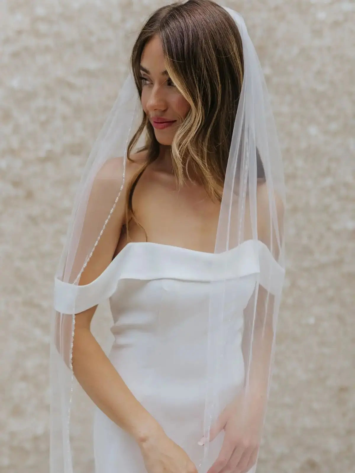 voile mariée blanc bordure classique translucide coiffure mariage peigne bride demoiselle