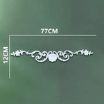 corniche d'angle ornements floraux blanc classique adhésif décoration muraleintage fixations plastique