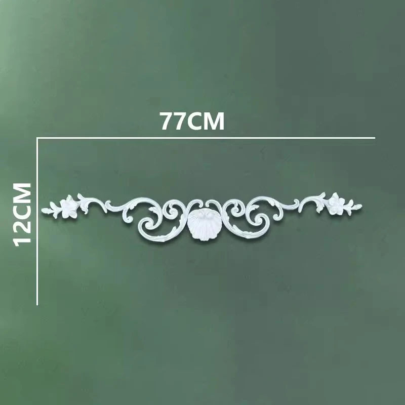 corniche d'angle ornements floraux blanc classique adhésif décoration muraleintage fixations plastique