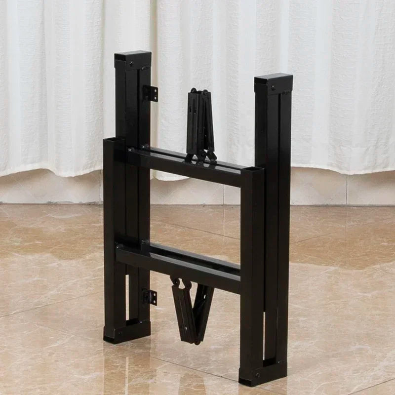 support table pliable métal noir robuste structure moderne pieds fer