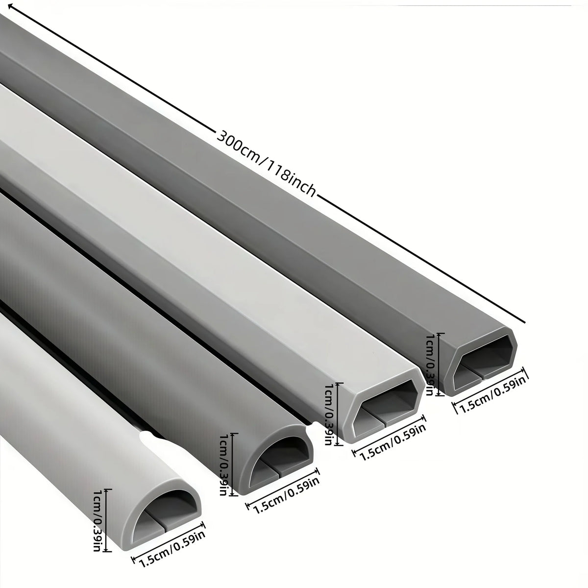 cache câbles adhésifs pvc blanc gris moderne decoration fil électrique 3m 5m rond lisse