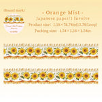 rubans décoratifs fleurs paysages vintage blanc rouge bleu jaune vert adhésif scrapbooking décoration album