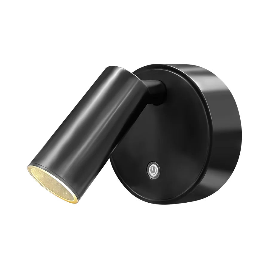 lampe murale led rechargeable noir blanc tactile moderne minimaliste adhésive sans fil adjustable