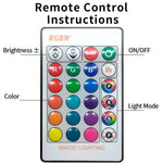 Spot LED moderne 10W 15W RGB CW télécommande encastré blanc translucide PVC