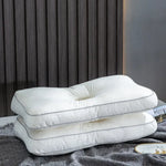 oreiller concave décoration literie coton polyester géométrique moderne blanc sommeil