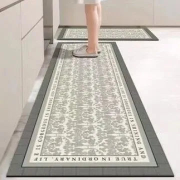 tapis sol absorbant antidérapant motif floral cuisine salle bain couloir maison
