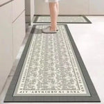 tapis sol absorbant antidérapant motif floral cuisine salle bain couloir maison