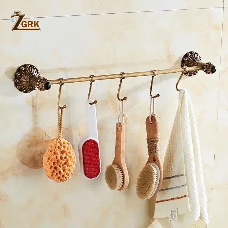 ensemble quincaillerie bain vintage bronze blanc porte savon brosse dents brosse toilette porte serviettes