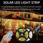ruban led solaire multicolore modes télécommande moderne décoration extérieure ip67 10mètres